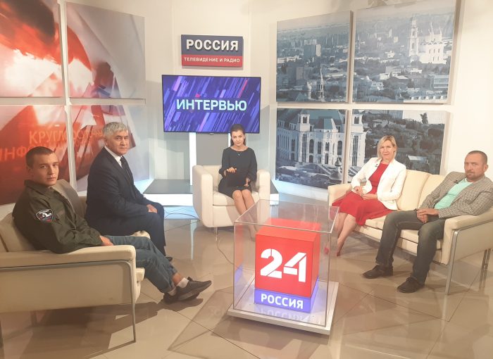 Астраханские поисковики рассказали о своей работе на местном телеканале "Россия - 24"